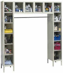 Hallowell - 16 Door, 16 Tier, Safety-View Plus Box Lockers - Eagle Tool & Supply