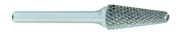 SL-3 -- 3/8 x 1-1/16 LOC x 1/4 Shank x 2 OAL 14 Degree Included Angle Carbide Medium Tough Cut Burr - Eagle Tool & Supply