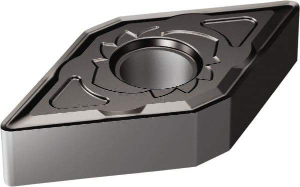 Sandvik Coromant - DNMG331 SM Grade 1105 Carbide Turning Insert - TiAlN2 Finish, 55° Diamond, 3/8" Inscr Circle, 3/16" Thick, 1/64" Corner Radius - Eagle Tool & Supply