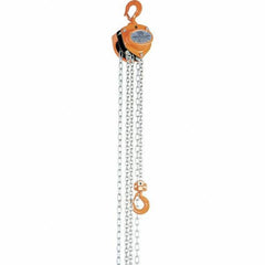 Vestil - 1,000 Lb Lifting Capacity, 15' Lift Height, Hand Hoist - Made from Chain - Eagle Tool & Supply
