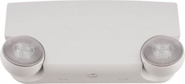Cooper Lighting - 2 Head, 120-277 VAC, Thermoplastic, LED Emergency Lighting Unit - 0.78 Watt, 2-5/16 Inch Long x 9 Inch Wide x 4-1/2 Inch High, Sealed Nickel Cadmium Battery - Eagle Tool & Supply