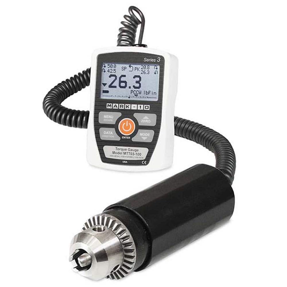 Mark-10 - Digital Tension & Compression Force Gages Capacity (N): 35.00 Capacity (kgf): 36.00 - Eagle Tool & Supply