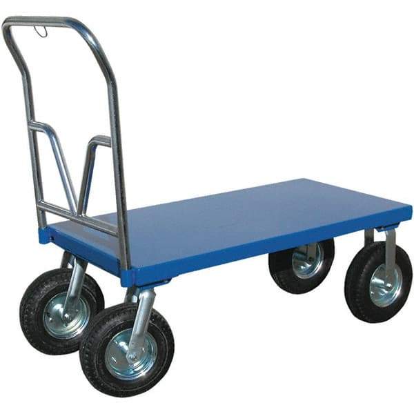 Vestil - 1,500 Lb Capacity Steel Platform Truck - Steel Deck, 24" OAW - Eagle Tool & Supply