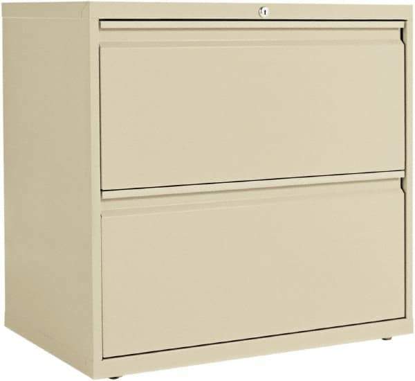 ALERA - 30" Wide x 28-3/8" High x 19-1/4" Deep, 2 Drawer Lateral File - Steel, Putty - Eagle Tool & Supply