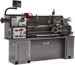 Jet - 13" Swing, 40" Between Centers, 230 Volt, Single Phase Bench Lathe - 5MT Taper, 2 hp, 70 to 2,000 RPM, 1-1/2" Bore Diam, 32" Deep x 47" High x 71" Long - Eagle Tool & Supply