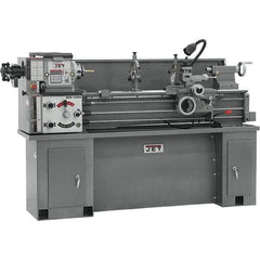 Jet - 13" Swing, 40" Between Centers, 230 Volt, Single Phase Bench Lathe - 5MT Taper, 2 hp, 60 to 1,240 RPM, 1-3/8" Bore Diam, 29-3/4" Deep x 29" High x 75-1/2" Long - Eagle Tool & Supply