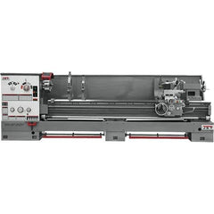 Jet - 26" Swing, 120" Between Centers, 230 Volt, Triple Phase Engine Lathe - 6MT Taper, 10 hp, 40 to 1,800 RPM, 4-1/8" Bore Diam, 46" Deep x 75" High x 182" Long - Eagle Tool & Supply