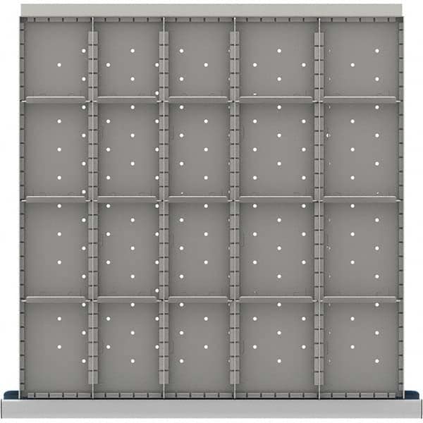 LISTA - 20-Compartment Drawer Divider Layout for 3.15" High Drawers - Eagle Tool & Supply