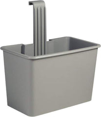 Unger - 8 Gal Polypropylene Side Bucket - Gray, For Use with SCFPG, COMBR, COMBG - Eagle Tool & Supply