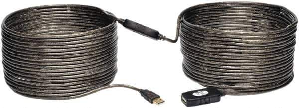 Tripp-Lite - 65' Long, USB A/A Computer Cable - Black, Male x Female - Eagle Tool & Supply