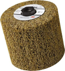 3M - 4-1/2" Diam Aluminum Oxide Hi-Strength Flap Brush - 5/8-11 Thread, 4" Wide, Density 7, Nonwoven, Coarse Grade, 3,500 Max RPM - Eagle Tool & Supply