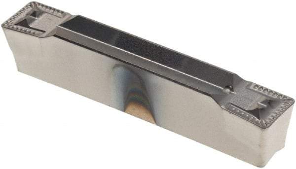 Walter - 3E400N04GX UD4 Grade WSM33S, 4mm Cutting Width Carbide Grooving Insert - 2.8mm Max Depth of Cut, Neutral, 0.4mm Corner Radius, TiAlN/Al2O3/ZrCN Finish - Eagle Tool & Supply
