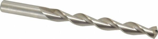 Chicago-Latrobe - 15/32" 135° High Speed Steel Jobber Drill - Bright Finish, Right Hand Cut, Parabolic Flute, Straight Shank, 5-3/4" OAL, Split Point - Eagle Tool & Supply