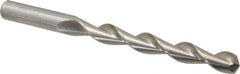 Chicago-Latrobe - 31/64" 135° High Speed Steel Jobber Drill - Bright Finish, Right Hand Cut, Parabolic Flute, Straight Shank, 5-7/8" OAL, Split Point - Eagle Tool & Supply