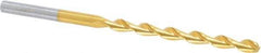Chicago-Latrobe - 5/32" 135° High Speed Steel Jobber Drill - TiN Finish, Right Hand Cut, Parabolic Flute, Straight Shank, 3-1/8" OAL, Split Point - Eagle Tool & Supply