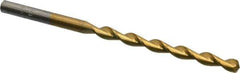 Chicago-Latrobe - 11/64" 135° High Speed Steel Jobber Drill - TiN Finish, Right Hand Cut, Parabolic Flute, Straight Shank, 3-1/4" OAL, Split Point - Eagle Tool & Supply