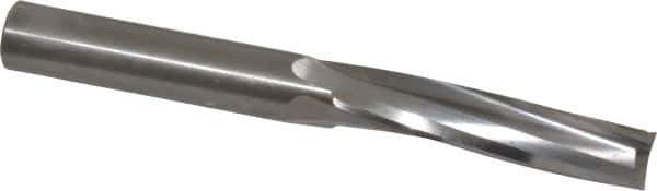 Onsrud - 1/2" Cutting Diam x 2-1/8" Length of Cut, 3 Flute, Upcut Spiral Router Bit - Uncoated, Right Hand Cut, Solid Carbide, 4-1/2" OAL x 1/2" Shank Diam, Three Edge, 10° Helix Angle - Eagle Tool & Supply