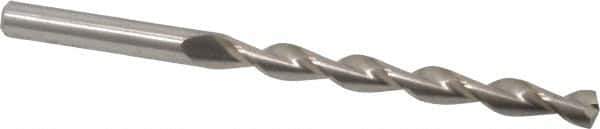 Chicago-Latrobe - Letter G 135° High Speed Steel Jobber Drill - Bright Finish, Right Hand Cut, Parabolic Flute, Straight Shank, 4-1/8" OAL, Split Point - Eagle Tool & Supply