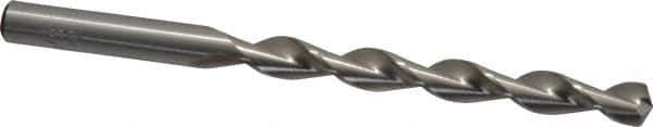 Chicago-Latrobe - Letter L 135° High Speed Steel Jobber Drill - Bright Finish, Right Hand Cut, Parabolic Flute, Straight Shank, 4-1/4" OAL, Split Point - Eagle Tool & Supply