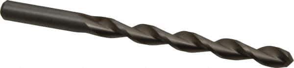 Chicago-Latrobe - Letter Q 135° High Speed Steel Jobber Drill - Bright Finish, Right Hand Cut, Parabolic Flute, Straight Shank, 4-3/4" OAL, Split Point - Eagle Tool & Supply