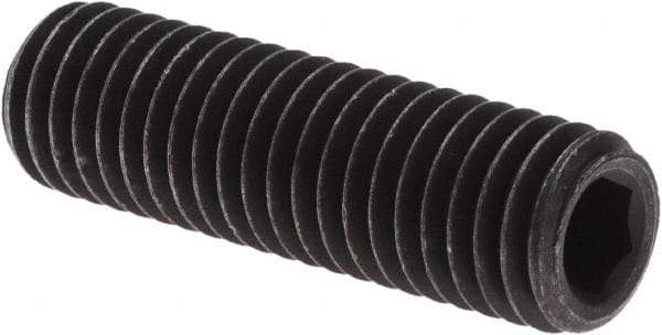 Value Collection - 1/2-13 UNC, 1-3/4" OAL, Cup Point Set Screw - Grade 8 Alloy Steel, 1/4" Key - Eagle Tool & Supply
