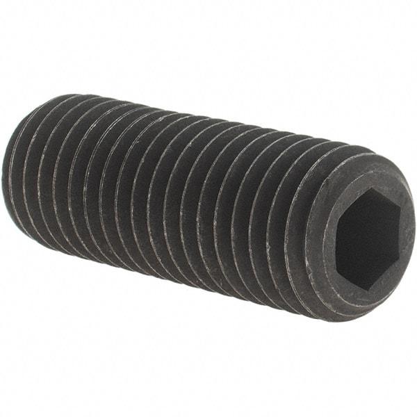 Value Collection - 3/4-10 UNC, 2" OAL, Cup Point Set Screw - Grade 8 Alloy Steel, 3/8" Key - Eagle Tool & Supply