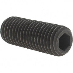 Value Collection - 3/4-10 UNC, 2" OAL, Cup Point Set Screw - Grade 8 Alloy Steel, 3/8" Key - Eagle Tool & Supply