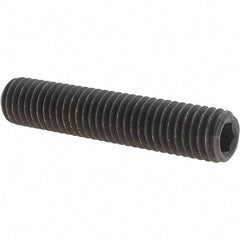Value Collection - 1/2-13 UNC, 2-1/2" OAL, Cup Point Set Screw - Grade 8 Alloy Steel, 1/4" Key - Eagle Tool & Supply