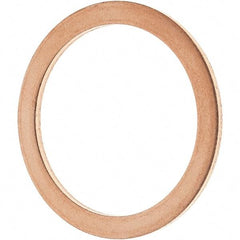 Value Collection - 7/8 SAE, 1" ID x 1-1/4" OD Oil Drain Plug Gasket - 1/16" Thick, Copper - Eagle Tool & Supply