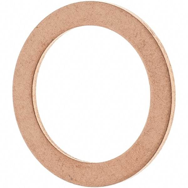 Value Collection - 1/2 SAE, 33/64" ID x 45/64" OD Oil Drain Plug Gasket - 1/32" Thick, Copper - Eagle Tool & Supply