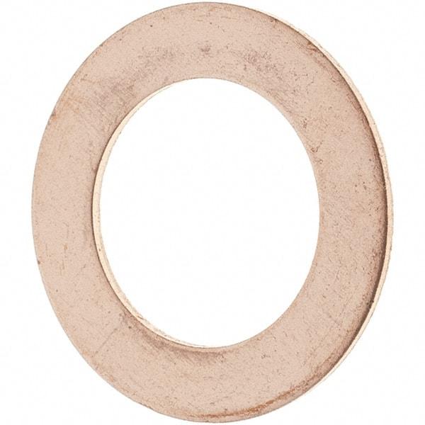 Value Collection - 1/2 SAE, 33/64" ID x 13/16" OD Oil Drain Plug Gasket - 1/32" Thick, Copper - Eagle Tool & Supply