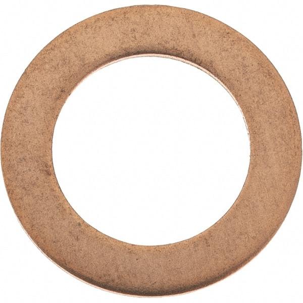 Value Collection - 7/16 SAE, 29/64" ID x 11/16" OD Oil Drain Plug Gasket - 1/32" Thick, Copper - Eagle Tool & Supply