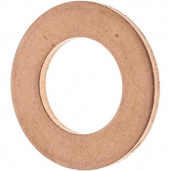 Value Collection - 7/16 SAE, 15/32" ID x 13/16" OD Oil Drain Plug Gasket - 1/16" Thick, Copper - Eagle Tool & Supply