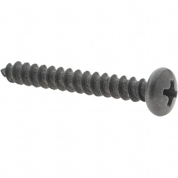 Value Collection - #10 Pan Head Phillips Sheet Metal Screw - Steel, 1-1/2" Length Under Head, Grade 2 - Eagle Tool & Supply