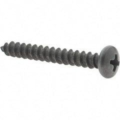 Value Collection - #10 Pan Head Phillips Sheet Metal Screw - Steel, 1-1/2" Length Under Head, Grade 2 - Eagle Tool & Supply