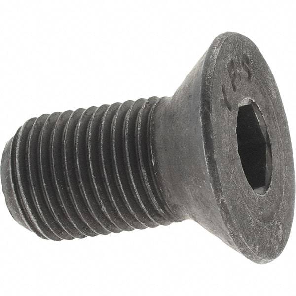 Value Collection - 1/2-20 UNF Hex Socket Drive, 82° Flat Screw - Alloy Steel, Black Oxide Finish, Fully Threaded, 1" OAL - Eagle Tool & Supply