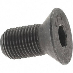 Value Collection - 1/2-20 UNF Hex Socket Drive, 82° Flat Screw - Alloy Steel, Black Oxide Finish, Fully Threaded, 1" OAL - Eagle Tool & Supply