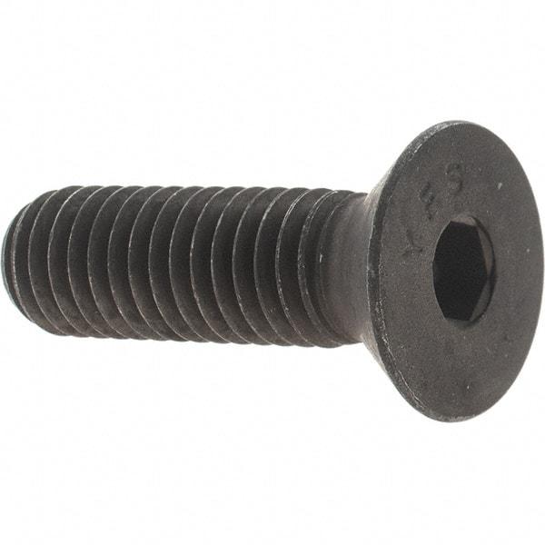 Value Collection - 7/16-14 UNC Hex Socket Drive, 82° Flat Screw - Alloy Steel, Black Oxide Finish, Fully Threaded, 1-1/2" OAL - Eagle Tool & Supply