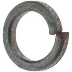 Value Collection - #10, 0.047" Thick High Collar Split Lock Washer - Steel, Uncoated, 0.194" Min ID, 0.202" Max ID, 0.294" Max OD - Eagle Tool & Supply