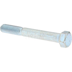 Hex Head Cap Screw: 3/8-16 x 1-1/4″, Grade 9 Alloy Steel, Zinc-Plated Clear Chromate