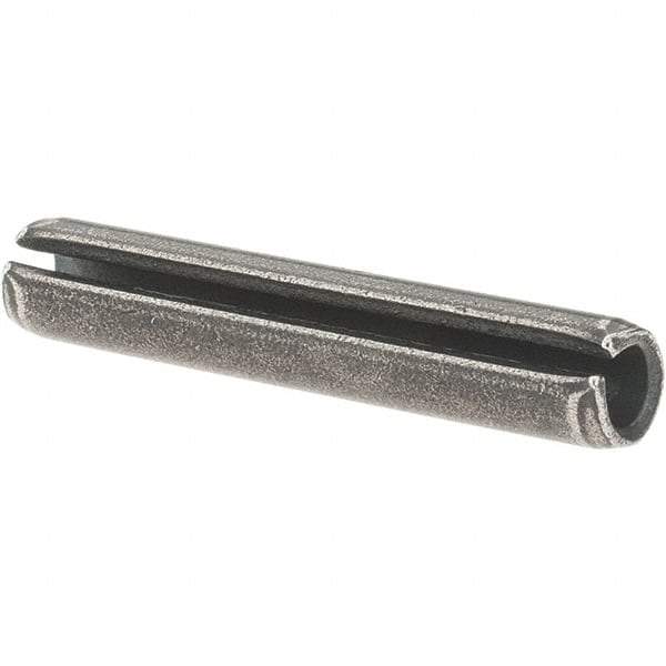 Value Collection - 7/32" Diam x 1-1/4" Long Slotted Spring Pin - Grade 1070-1090 Alloy Steel, Uncoated - Eagle Tool & Supply