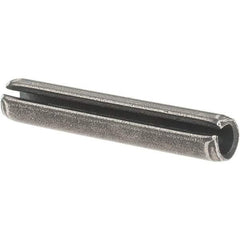 Value Collection - 7/32" Diam x 1-1/4" Long Slotted Spring Pin - Grade 1070-1090 Alloy Steel, Uncoated - Eagle Tool & Supply