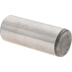 Value Collection - 1/2" Diam x 1-1/4" Pin Length Grade 8 Alloy Steel Standard Dowel Pin - C 50-58 Hardness, 51,000 Lb Breaking Strength, 1 Beveled & 1 Rounded End - Eagle Tool & Supply