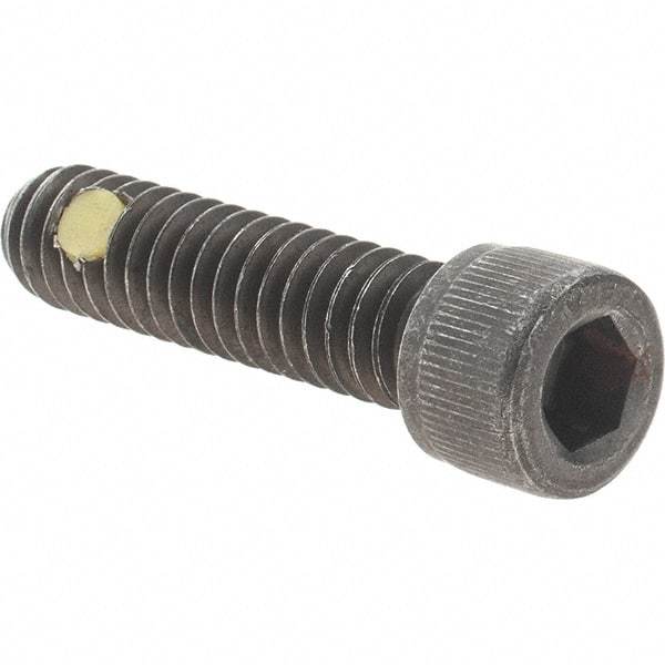 Value Collection - 1/4-20 UNC Hex Socket Drive, Socket Cap Screw - Alloy Steel, Black Oxide Finish, Fully Threaded, 1" Length Under Head - Eagle Tool & Supply