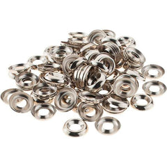 Value Collection - 3/32" Thick, Nickel-Plated Finish, Brass, Standard Countersunk Washer - 0.488" OD - Eagle Tool & Supply