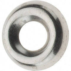 Value Collection - 5/64" Thick, Nickel-Plated Finish, Brass, Standard Countersunk Washer - 0.425" OD - Eagle Tool & Supply