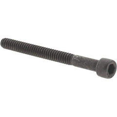 Value Collection - #6-32 UNC Hex Socket Drive, Socket Cap Screw - Alloy Steel, Black Oxide Finish, Partially Threaded, 1-1/2" Length Under Head - Eagle Tool & Supply