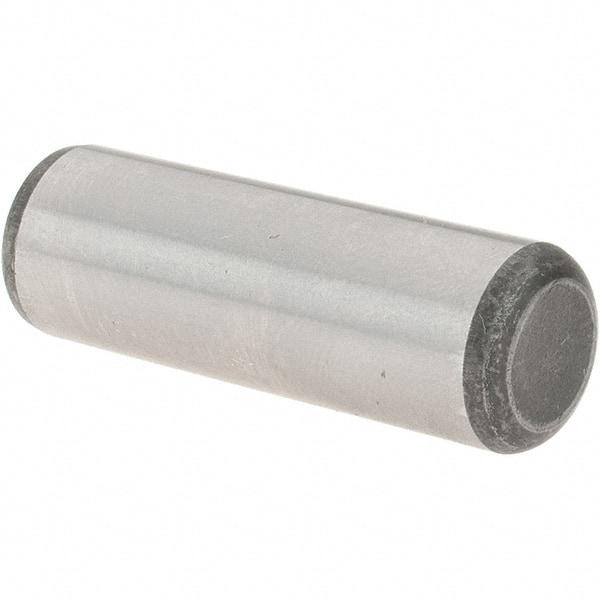 Value Collection - 1/2" Diam x 1-1/2" Pin Length Grade 8 Alloy Steel Standard Dowel Pin - C 50-58 Hardness, 51,000 Lb Breaking Strength, 1 Beveled & 1 Rounded End - Eagle Tool & Supply