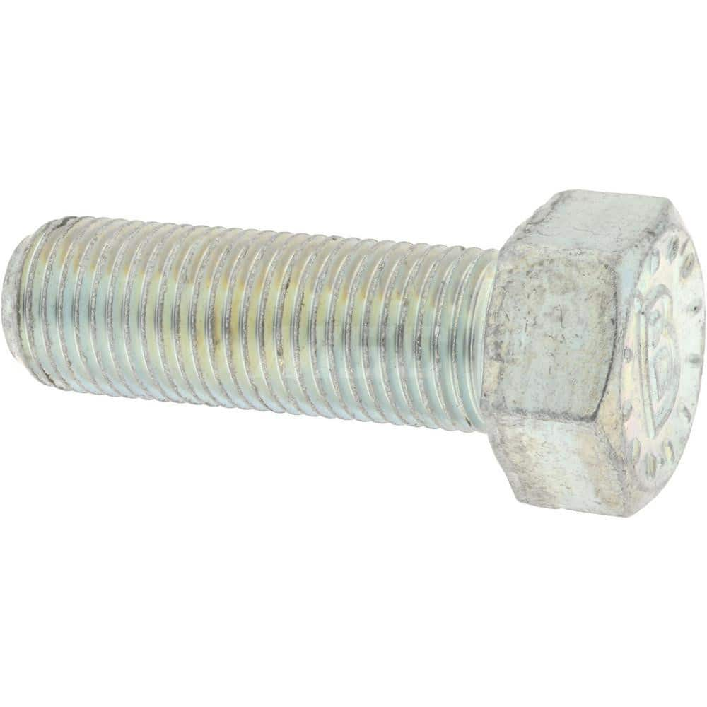 Hex Head Cap Screw: 1/2-20 x 2″, Grade 9 Alloy Steel, Zinc-Plated Clear Chromate