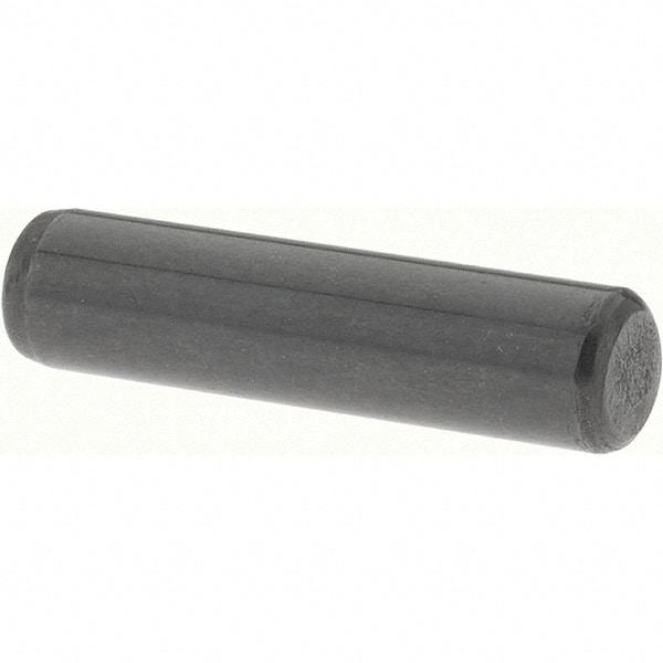 Value Collection - 3/16" Diam x 3/4" Pin Length Grade 8 Alloy Steel Standard Dowel Pin - Bright Finish, C 47-58 & C 60 (Surface) Hardness, 4,150 Lb (Single Shear), 8,300 Lb (Double Shear) Breaking Strength, 1 Beveled & 1 Rounded End - Eagle Tool & Supply
